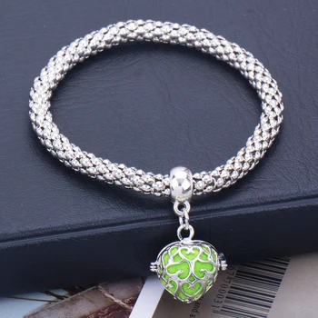 

10Pcs/Lot Aroma Diffuser Bracelet Popcorn Jewelry perfume Essential Oil Diffuser Aromatherapy Pendant Locket Bracelet With Pads