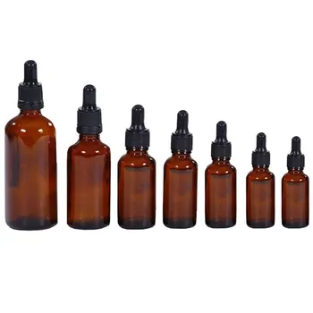 

5/10/15/20/30/50 / 100ml Plastic Empty Compressible Dropper Sampler Liquid Eye Bottle new