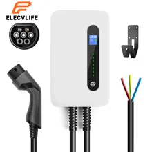 

Wallbox EV Charger Electric Vehicle Charging Station EVSE Type 2 Cable 16/32A Single Phase IEC 62196-2 7.6KW For Electric Car