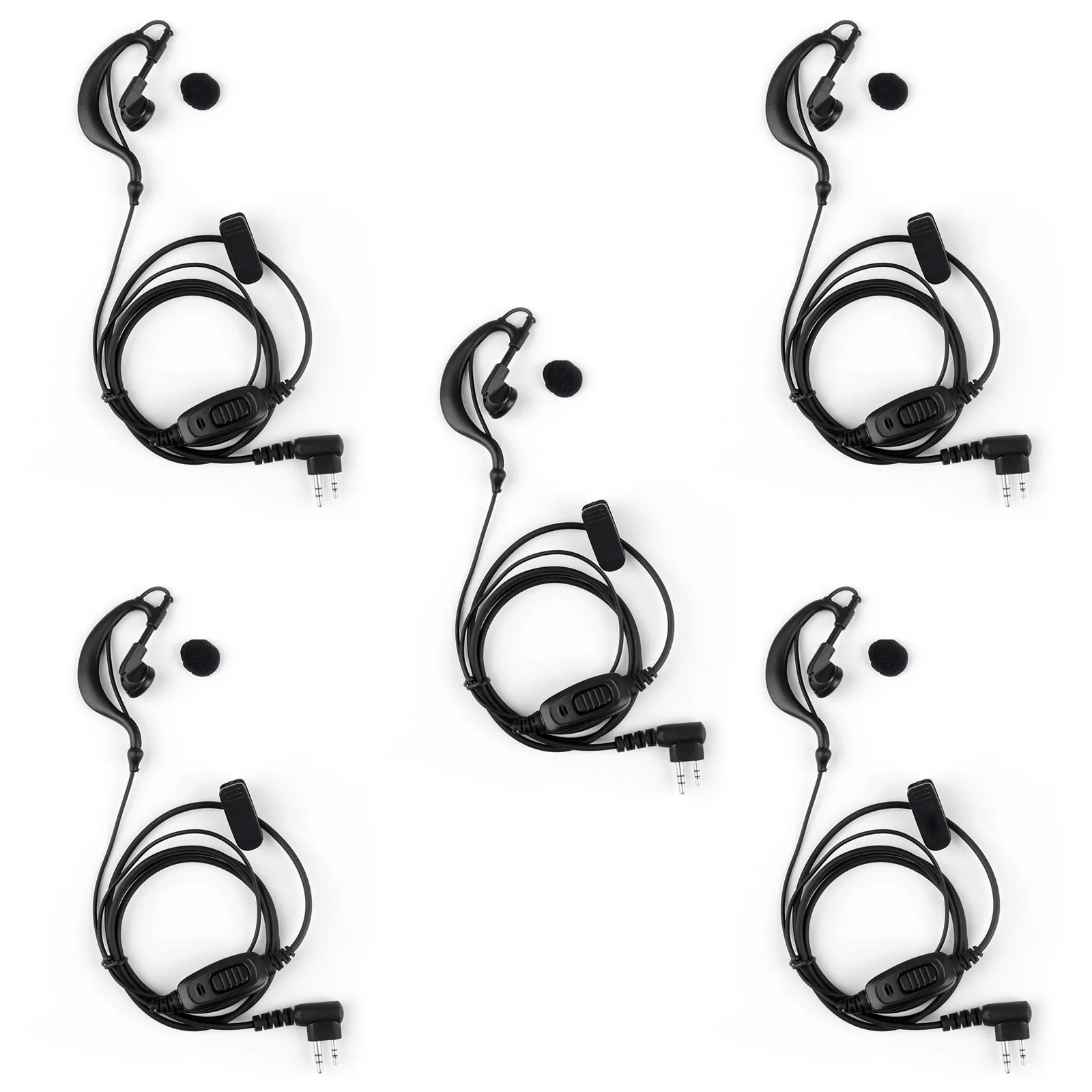 Artudatech arpiece гарнитура двухсторонний PTT Микрофон для HYT TC 500 610 700 TC-610 TC500S Q5 Q11 CP1660 Talkie