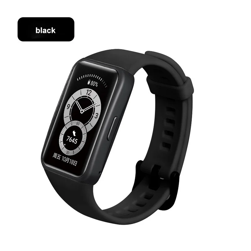 Strap For Huawei Watch Band 6 For Huawei Smart Watch Bracelet 6 Strap With TPU Soft Protective Cover Full Screen Protector Case 