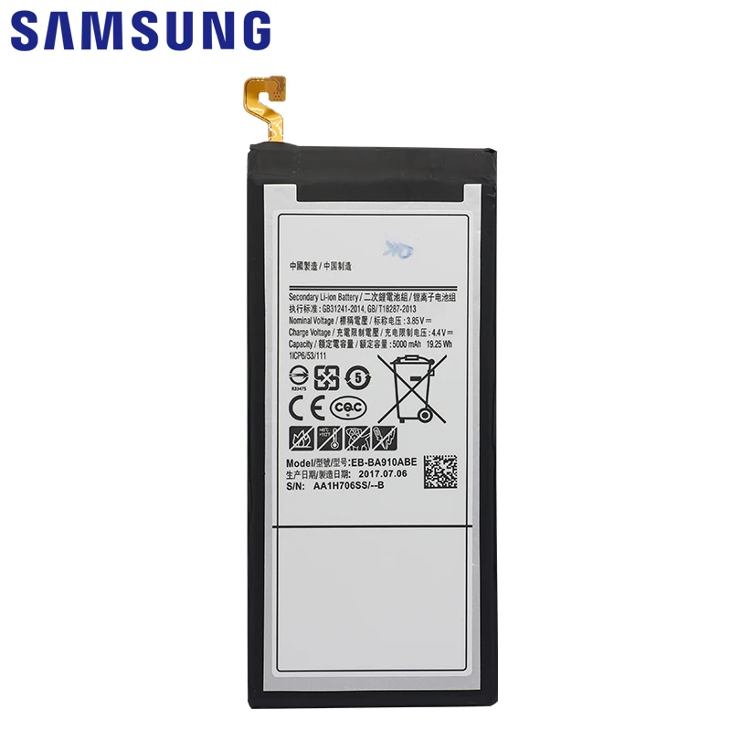 Samsung телефон батарея EB-BA910ABE 5000 мАч для samsung GALAXY A9100 A910F A9+ A9 Pro SM-A9100 сменные батареи
