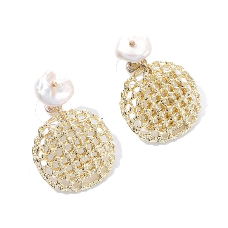 Элегантные золотые серьги в форме фруктов компактные милые стильные легкие