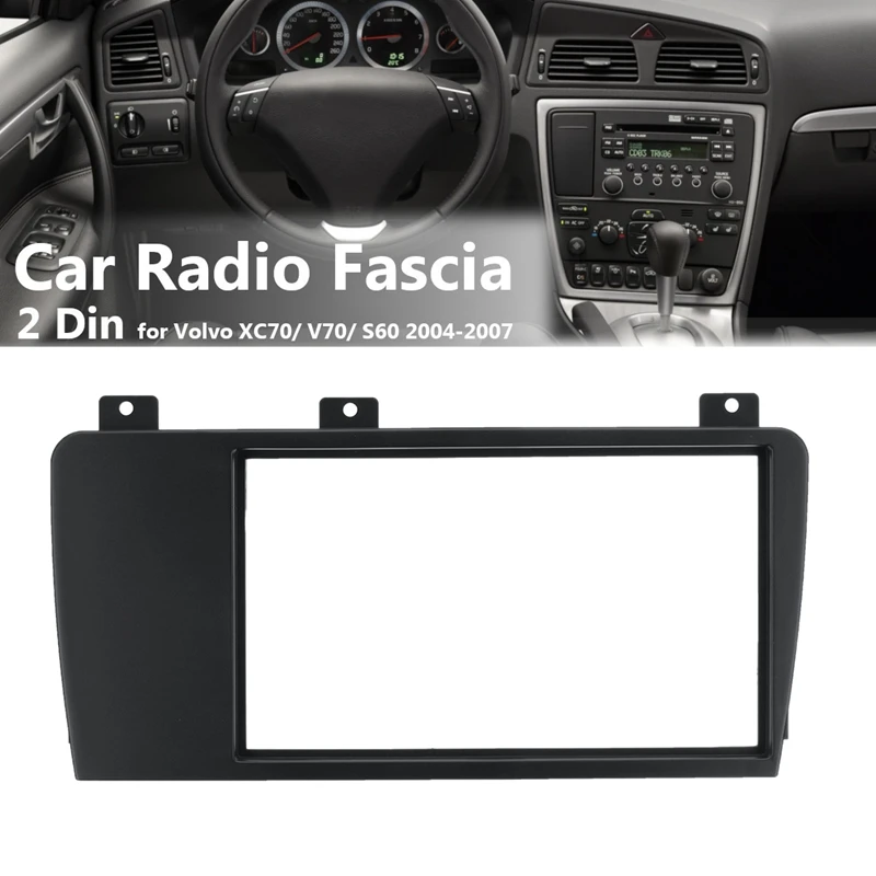 Автомобильная стерео радио фасции Панель рамка 2 Din для Volvo Xc70/V70/S60 2004-2007