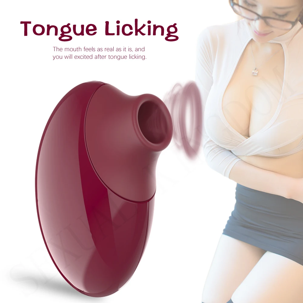 Вибратор для сосания на присосках стимулятор клитора и сосков секс игрушки