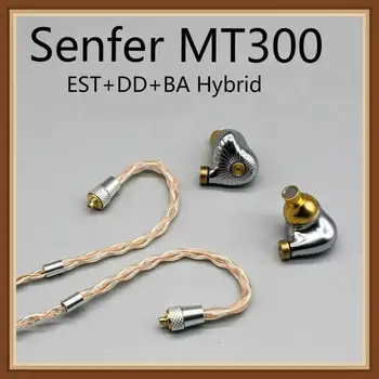 

Senfer MT300 TDK EST Knowles Dyanmic EST+BA+DD Hybrid Hifi Music Monitor DJ Studio CNC Metal MMCX Audiophile Earphones Earbuds