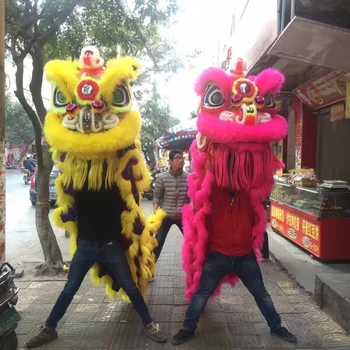 

Lion Dance Outfit Chinese Lion Dance Costume Performance Southern Wool Lion Dance Mascot Costume Stage Clothing Advertising Suit