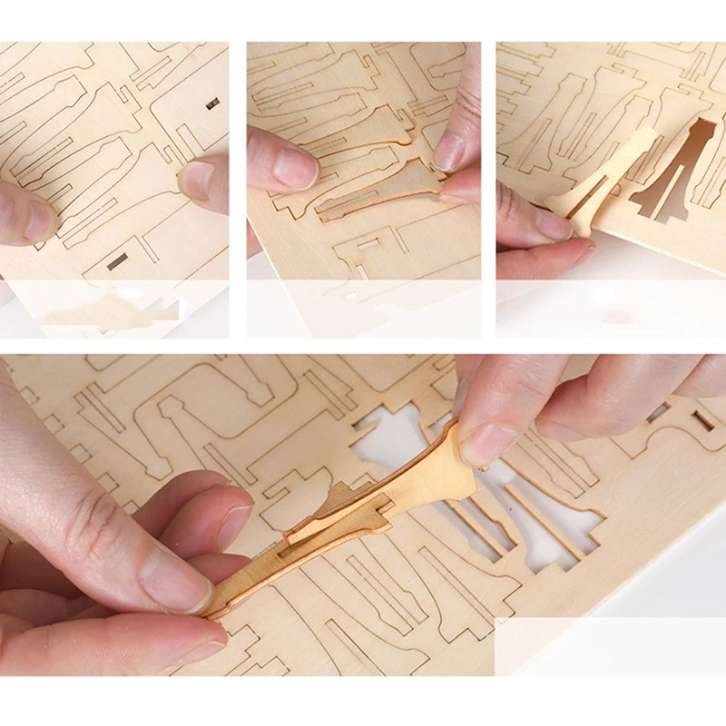 Лазерная резка DIY животные игрушки для кошек 3D деревянная головоломка игрушка сборка модель дерево ремесло наборы украшение стола для детей Малыш