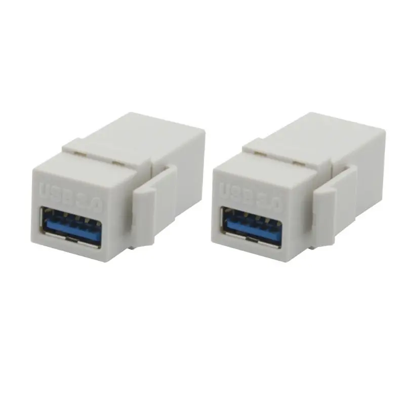 2 шт USB 3,0 A мама к гнезду удлинитель Keystone переходник для гнезда миниджек соединитель адаптер конвертер