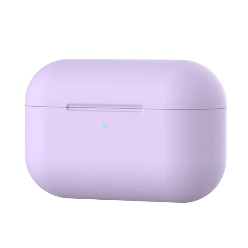 Силиконовый чехол для Airpods Pro Чехол жидкий беспроводной Bluetooth чехол для Airpod 3 чехол для Apple Airpods3 аксессуары для наушников - Цвет: Purple Case