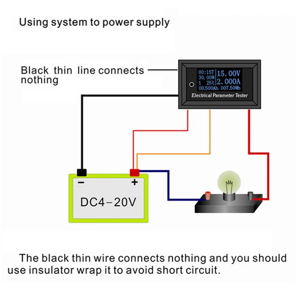 DC 100V 10A O светодиодный вольтметр постоянного тока Амперметр Многофункциональный светодиодный цифровой измеритель мощности высокотемпературная батарея Емкость тестер напряжения