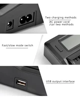 New BP-U30 BP-U60 BP-U65 BP-U90 LCD Dual Battery Charger for Sony PMW-100, 50 PMW-160 PMW-200 PMW-300 PMW-EX1 PMW-EX3 PMW-F3 - Image 5