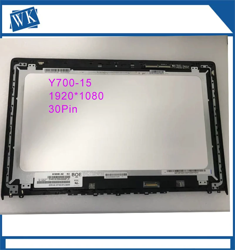 Сенсорный ЖК-экран 15 6 дюйма для ноутбука Lenovo Ideapad Y700-15ISK 80NW 1920x1080 | Компьютеры и