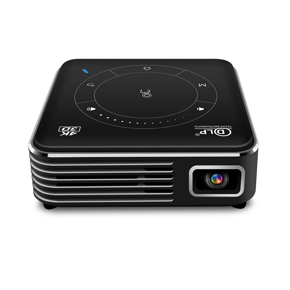 Android Smart DLP Mini Projector,4K LED 1080P WiFi Bluetooth Pocket  Projector HD Home Theater Movie Family Cinema, Support  WiFi/HDMI/Bluetooth/USB/TF