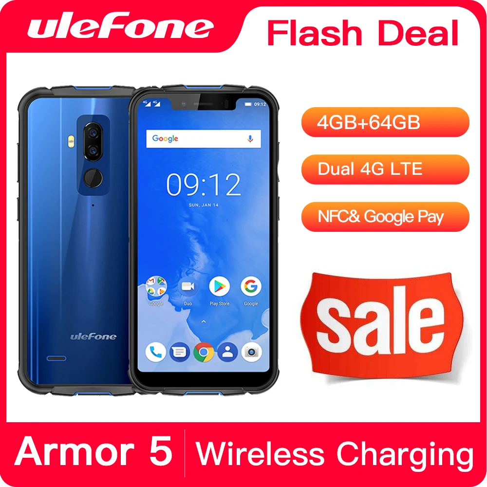 Ulefone Armor 5 водонепроницаемый смартфон с дюймовым дисплеем восьмиядерным