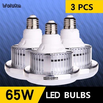 

65W LED Light Bulb 3PCS Professional 5500K 3200K E27 Studio Lamp Bulb No Strobe For Product Photography Accessories CD50 T10
