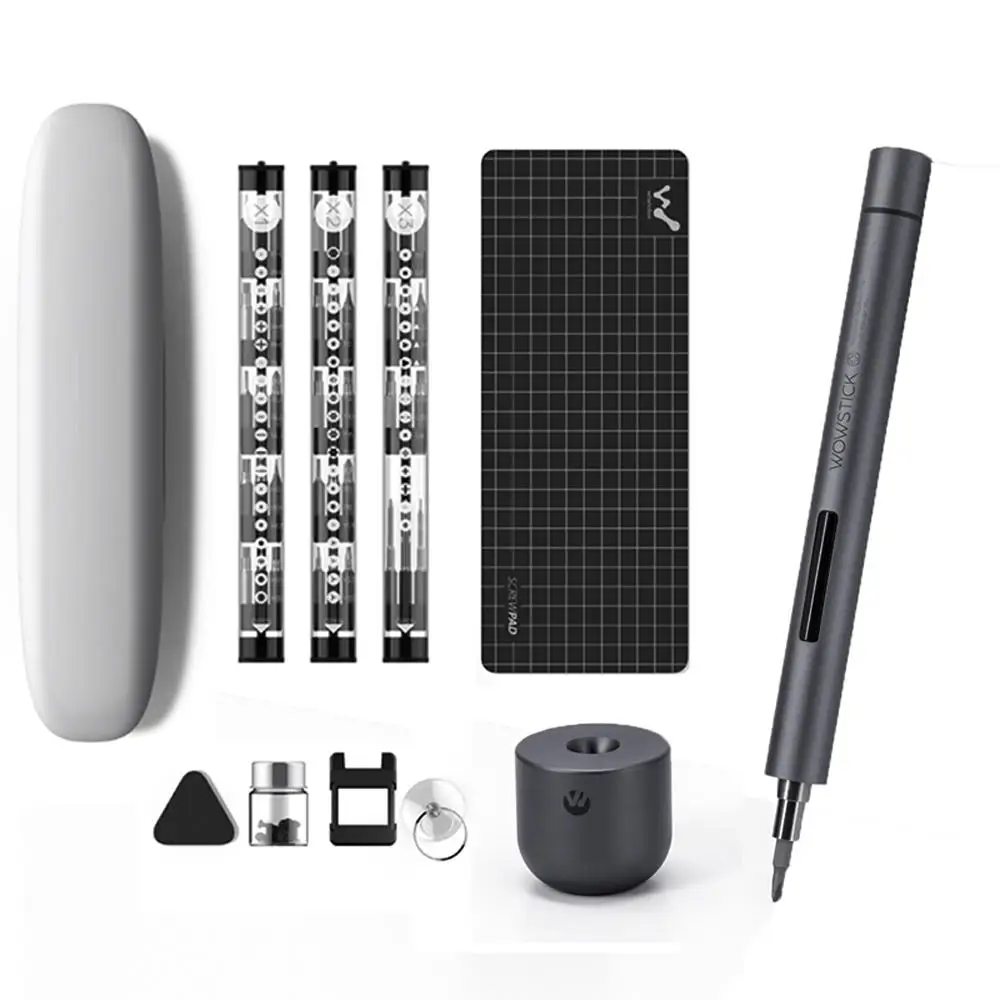 1F Pro Set Xiaomi Wowstick 1F Pro 64 в 1 электрическая отвертка перезаряжаемая Беспроводная мощность Набор отверток с светодиодный литиевой батареей - Цвет: 1F Pro Set