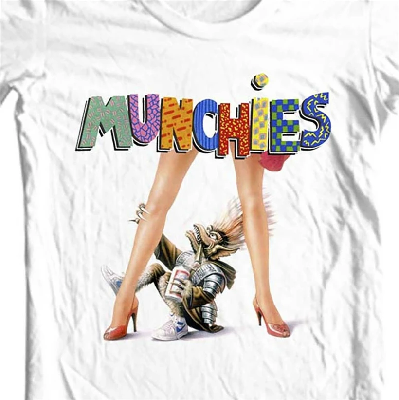 Munchies футболка Ретро 80'S Sci Fi criters Gremlins 100% хлопок Графический Тройник свободный