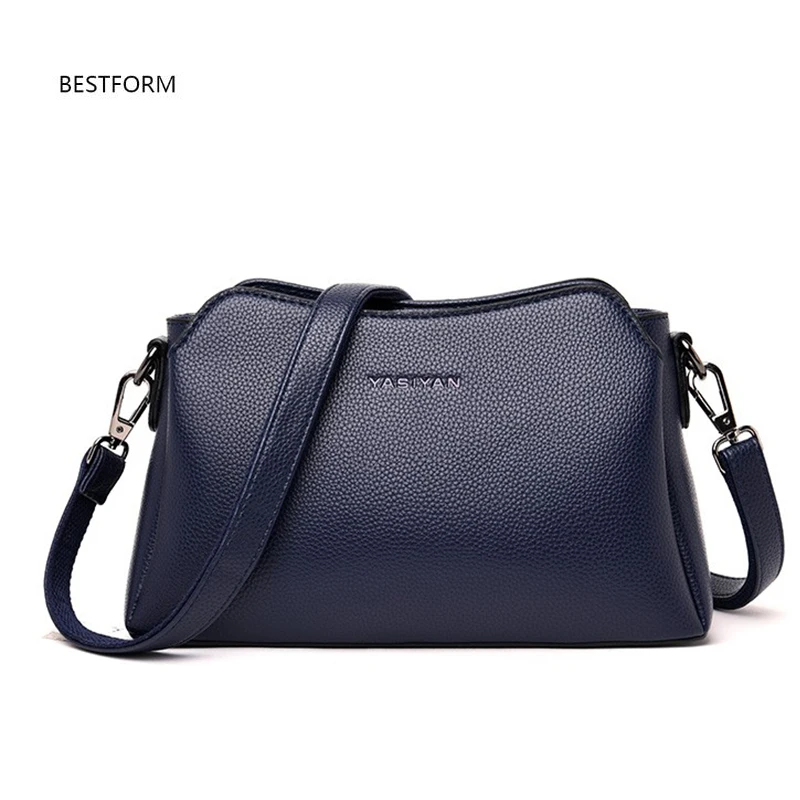 BESTFORM, роскошные сумки, женские сумки, дизайнерские, высокое качество, Женская сумка-мессенджер для женщин,, женские ручные сумки, Женская сумка - Цвет: Blue