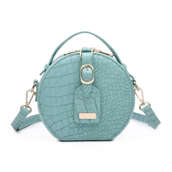 

2020 New Summer Blue Tote Bag Brand Design WomenShoulder Bag Handbags Matte Alligator Pattern Lady Box Purse Bag