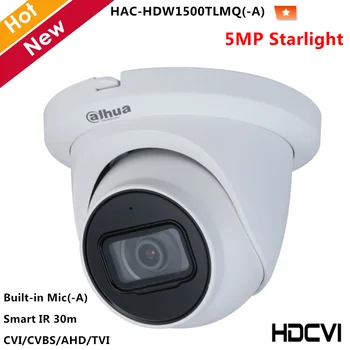 

Dahua 5MP Starlight HDCVI Camera 1/2.7 inch CMOS Max 25 fps Built-in MIC(-A) Multi Formats Quick-to-install IR Eyeball Camera