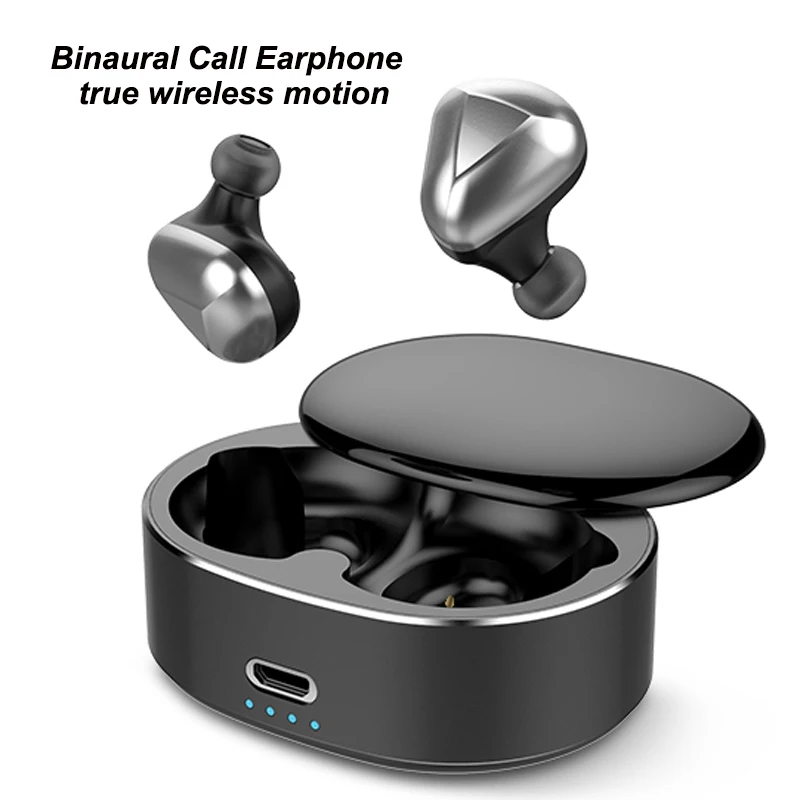 

T50 TWS Binaural Call Bluetooth Earphone 5.0 True Wireless Earbuds Auto Pairing 6D Hifi Headset Noise Cancelling Touch Earphones