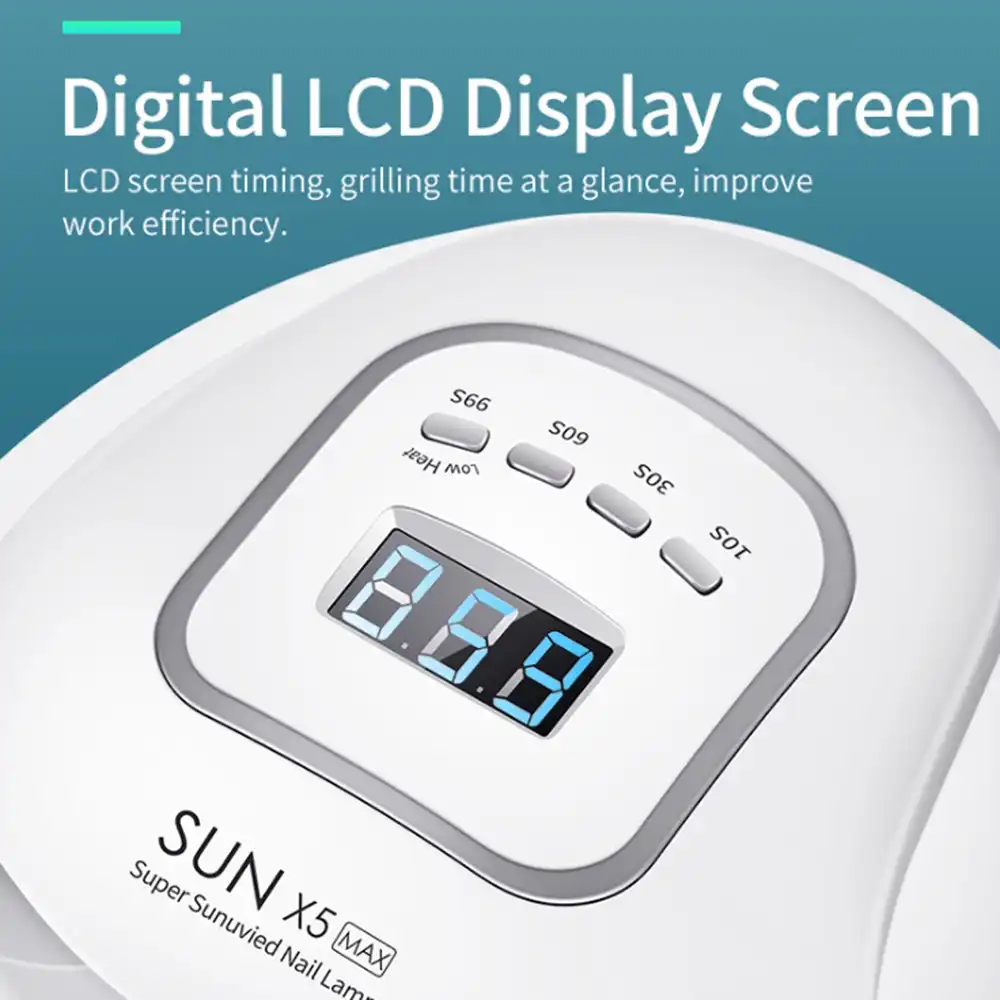 Sunx5 Max Uv Lamp Led Nail Lamp 90w 45 Leds Nail Dryer Sun Light For Manicure Gel Nails Lamp Auto Sensing Lcd Display Aliexpress
