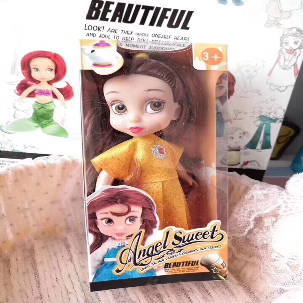 6 шт. куклы принцессы оригинальные Редкие большой палец кукла карманный мини