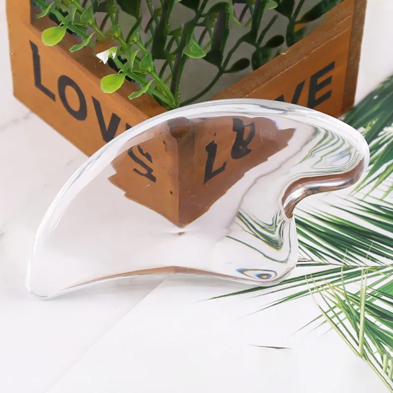 Clear Gua Sha соскабливающая доска треугольная форма массажер для лица Уход за кожей Инструмент для дома спа лифтинг лица красота инструмент