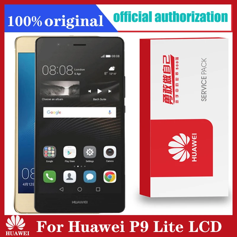 Оригинальный 5 2 ''ЖК дисплей с корпусом запасные части для Huawei P9 Lite ЖК сенсорным экраном дигитайзер в