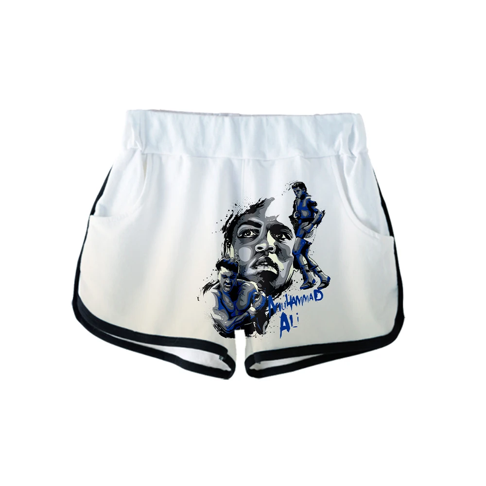 Muhammad Ali 3D модные повседневные шорты Популярные шорты с эластичной резинкой на талии женские хлопковые 3D эксклюзивные хип хоп горячие