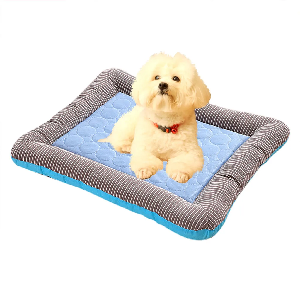 Кровать для собак Mascotas, летнее гнездо для домашних животных, собака, кошка, холодное чувство, гнездо, диван в собачьей конуре, подушка для сна, автомобильное гнездо, Лежанка для собаки, домашние животные, дом для собак