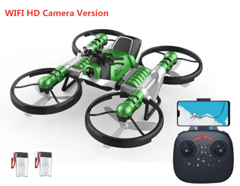 remote control flying helicopter New 2.4G 4-Axis Gyro RC Drone 3D Flip One Key Return Headless Mode RC Quadrocopter uav aircraft Motorcycle 2 in 1 rc Deformation remote control car helicopter RC Helicopters