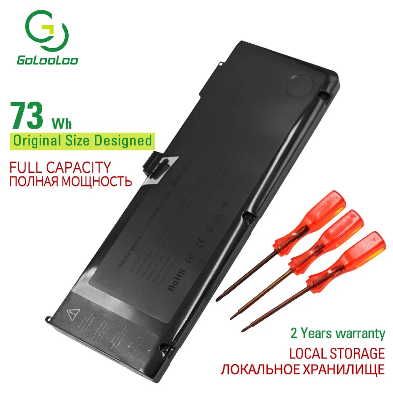 Аккумулятор Golooloo A1321 для ноутбука 11 1 В Вт/ч Apple MacBook Pro 15 MB986X/A MB986ZP MC118 MC118CH MC118J MC118LL |