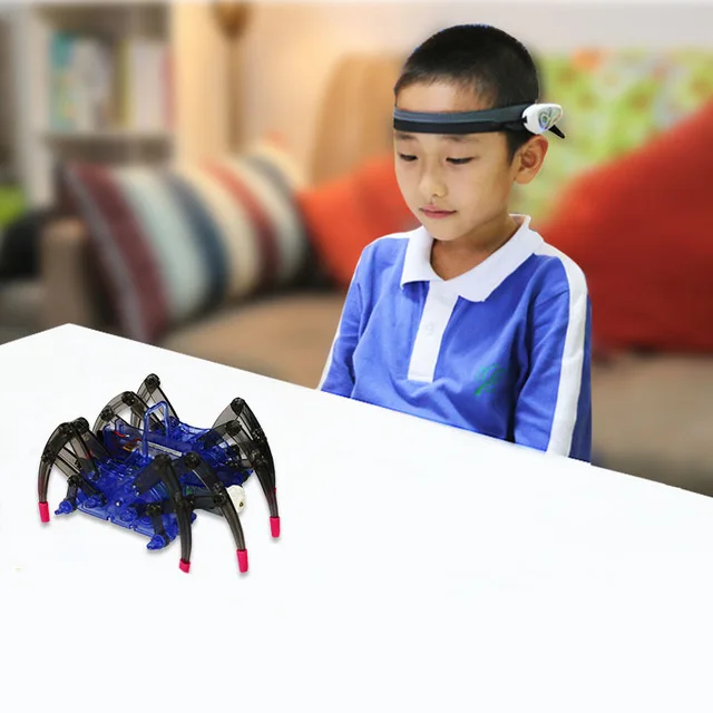 Juguetes educativos para niños, con Control de la Idea de ondas y Radio, Robot de inteligencia de araña, Detector1 + juguete de araña