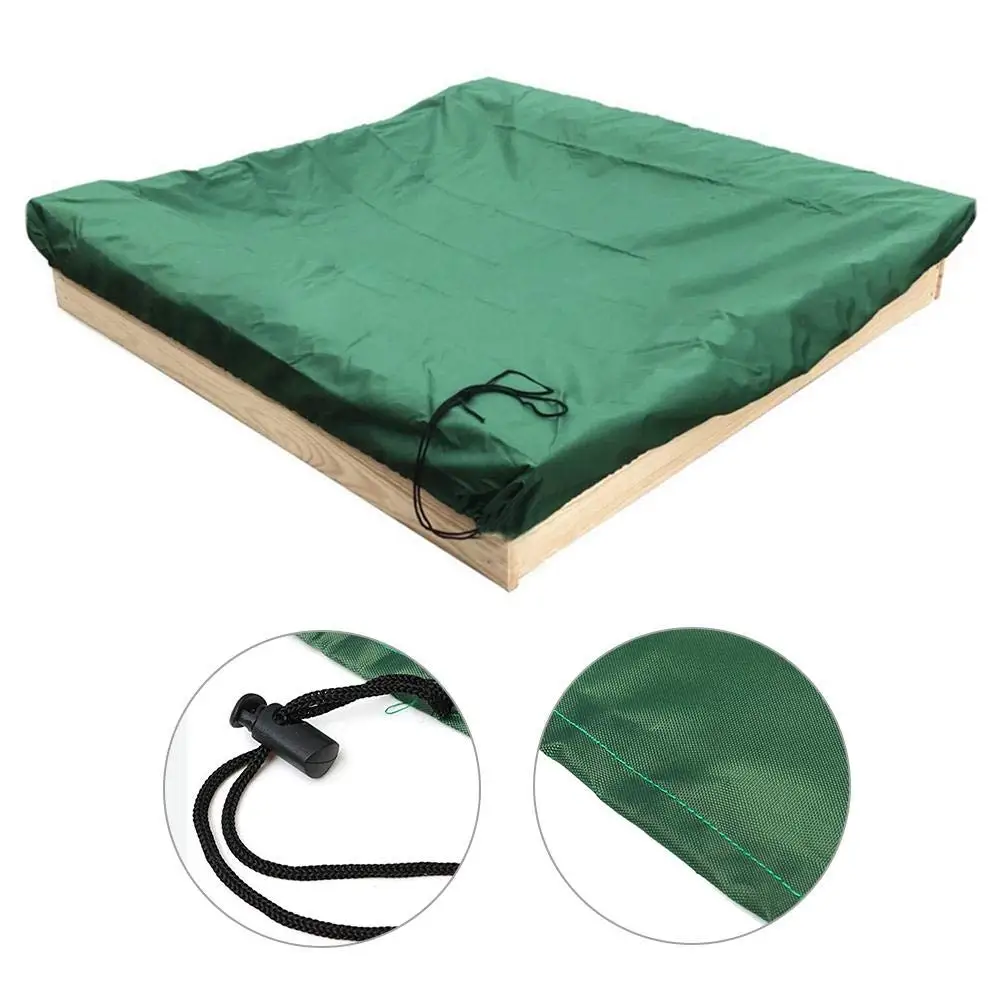 Sandbox Cover Sand Pit Square Waterproof Oxford Cloth Dust Cover Dustproof Protection with Drawstring Garden Sandpit Cover 3