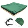 Sandbox Cover Sand Pit Square Waterproof Oxford Cloth Dust Cover Dustproof Protection with Drawstring Garden Sandpit Cover 3