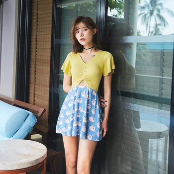 

Plus Size Women Sexy One Piece Swim Suits Swimsuit Female Large Sizes 1 Surf Bathing Swimsuits With Skirt Smaller Girl Come Ins