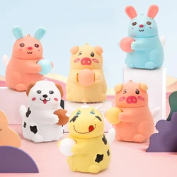 Animaux de compagnie électroniques amusants pour enfants, jouets pour garçons et filles, queue tournante, dessin animé, chien, Animal, vache, lapin, musique, marche électrique légère 