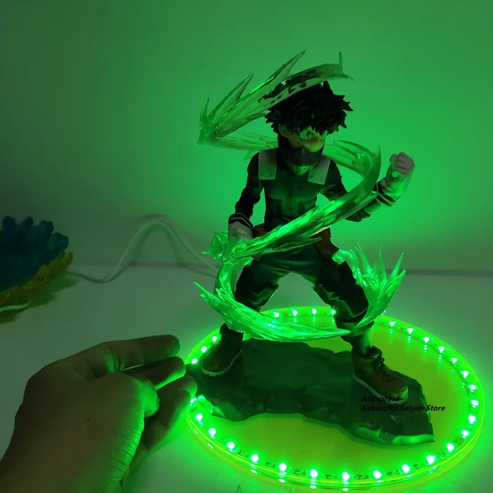 My Hero Academy Izuku Bakugou Todoroki Shoto URARAKA Led power Effect фигурка игрушки Аниме Boku no Hero Academy фигурка