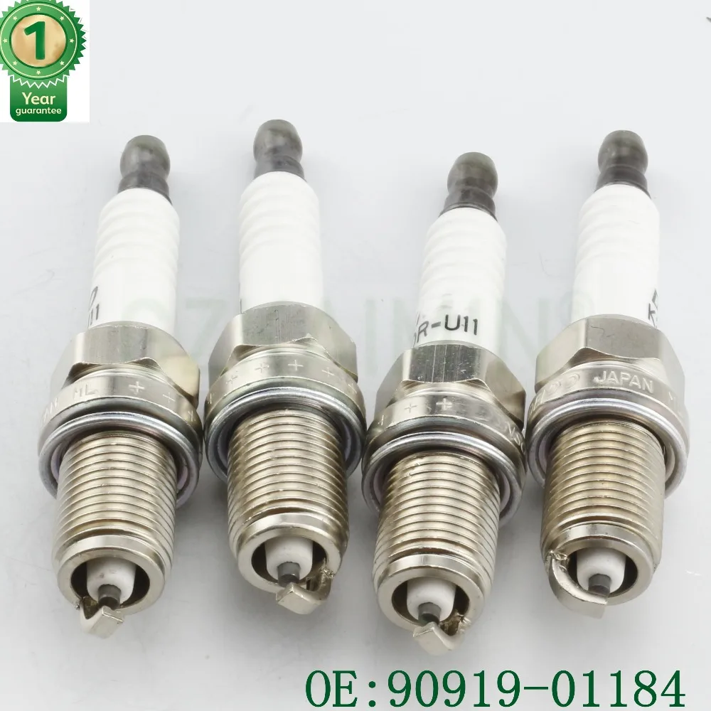 set 4X Denso 90919-01184 Spark Plug For Toyota Yaris Rav4 Camry Mark2 Mr2 K20R-U11