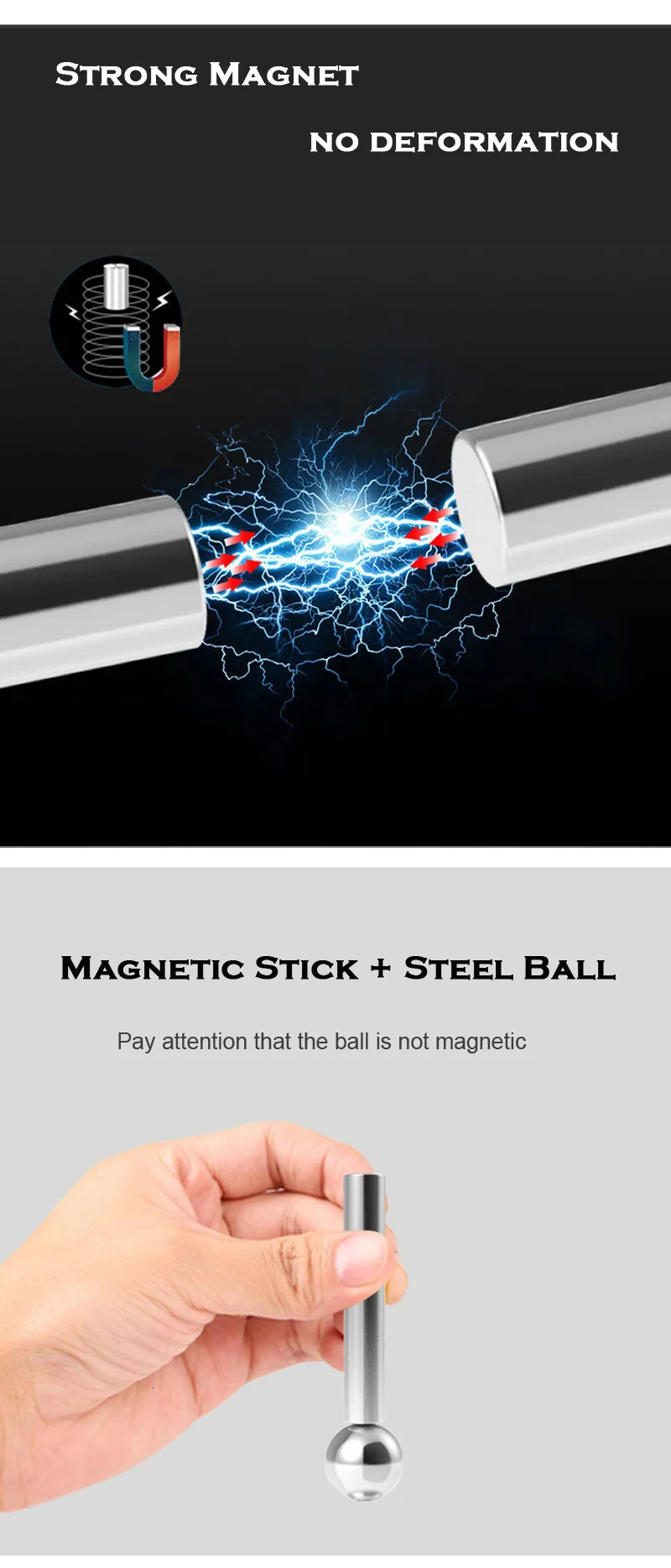 3D DIY Designer Magnetic Building Blocks Magnet Sticks & Metal Balls Brain Training Magnetic Toys For Children Adults Gifts