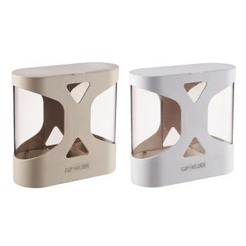 

Wall Mount Disposable Paper Cup Coffee Cup Dispenser Cup Holder Straw Holder Automatic Drop Cup Taker for Home