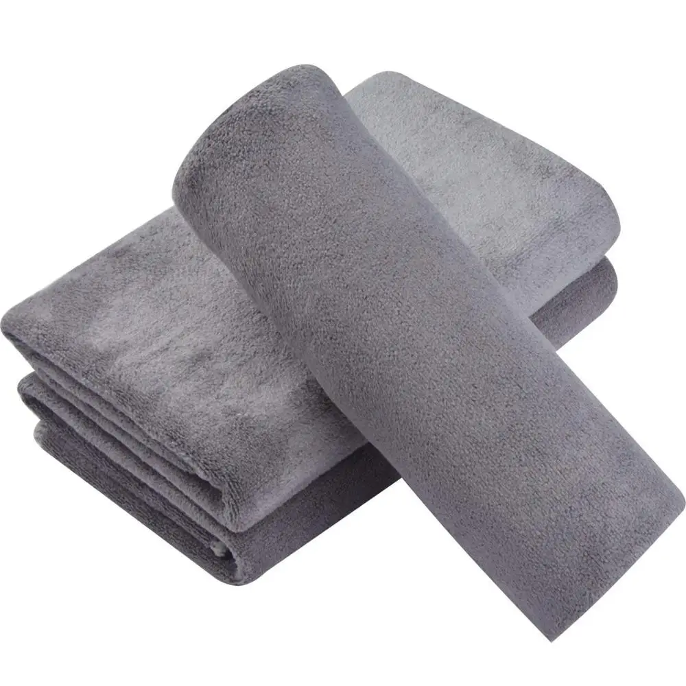  KinHwa Microfiber Hand Towels for Bathroom Soft and Absorbent  Face Towels for Bath, Spa, Gym 16inch x 30inch 2 Pack Gray : Home & Kitchen