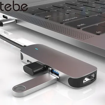 

tebe 4 IN 1 USB C Hub Type-c to 4K HDMI USB3.0 PD Type c Docking Station For Macbook pro/Air Huawei Samsung USB C Splitter Hub