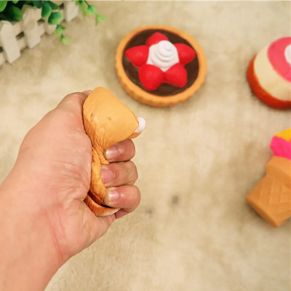 Beautiful Package Sweet Cake Ice Cream Squishy squishy Stress Reliever Decor Toys Simulation Squeeze Food Toys #B