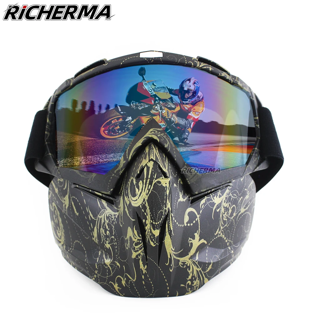 

Dustproof Dirt Bike Full Face Mask Windproof Anti-glare Motorcycle Faceshield Biker Motocross Mask Military Balaclava Women