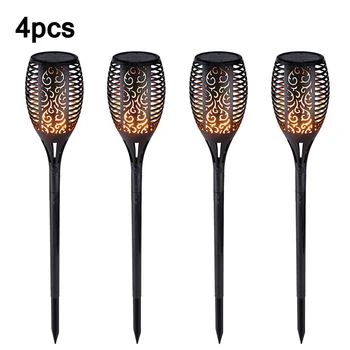 

Solar Battery-Powered Flame Lamp Mini 12 Type LED Waterproof Flame Shape Hollow Lawn Lamp Waterproof Lamp
