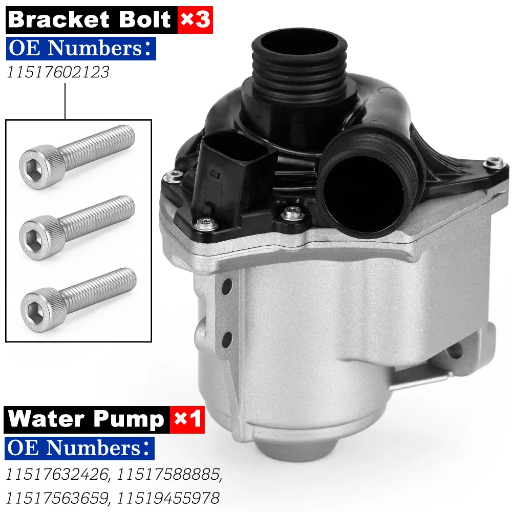 Electric Water Pump Coolant Pump for N54 or N55 3.0L for BMW 535i X5 X1 Z4 X4 X6 X3 11517632426 /11517588885 / 11517563659,cooling water pump