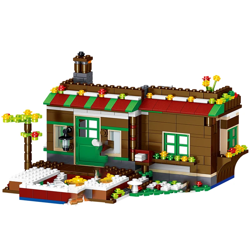 New Arrival My World Forest Courtyard Building Blocks with Small Figures Lighting Effect Bricks Toys Kids Holiday Christmas Gift New Arrival My World Forest Courtyard Building Blocks with Small Figures Lighting Effect Bricks Toys Kids Holiday Christmas Gift